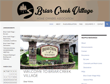 Tablet Screenshot of briarcreekvillage.com